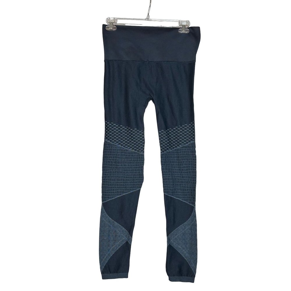 Spanx Womens‎ Look At Me Now Moto Leggings Blue Large